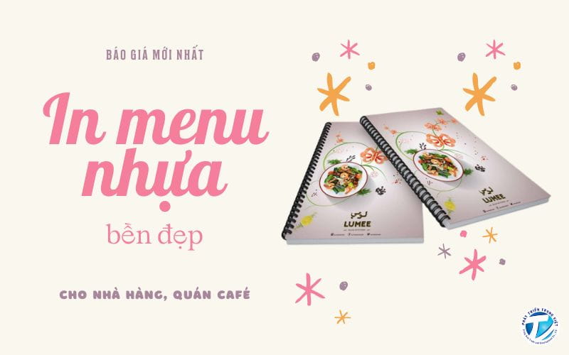 In menu nhựa bền đẹp cho nhà hàng, quán café – Báo giá mới nhất